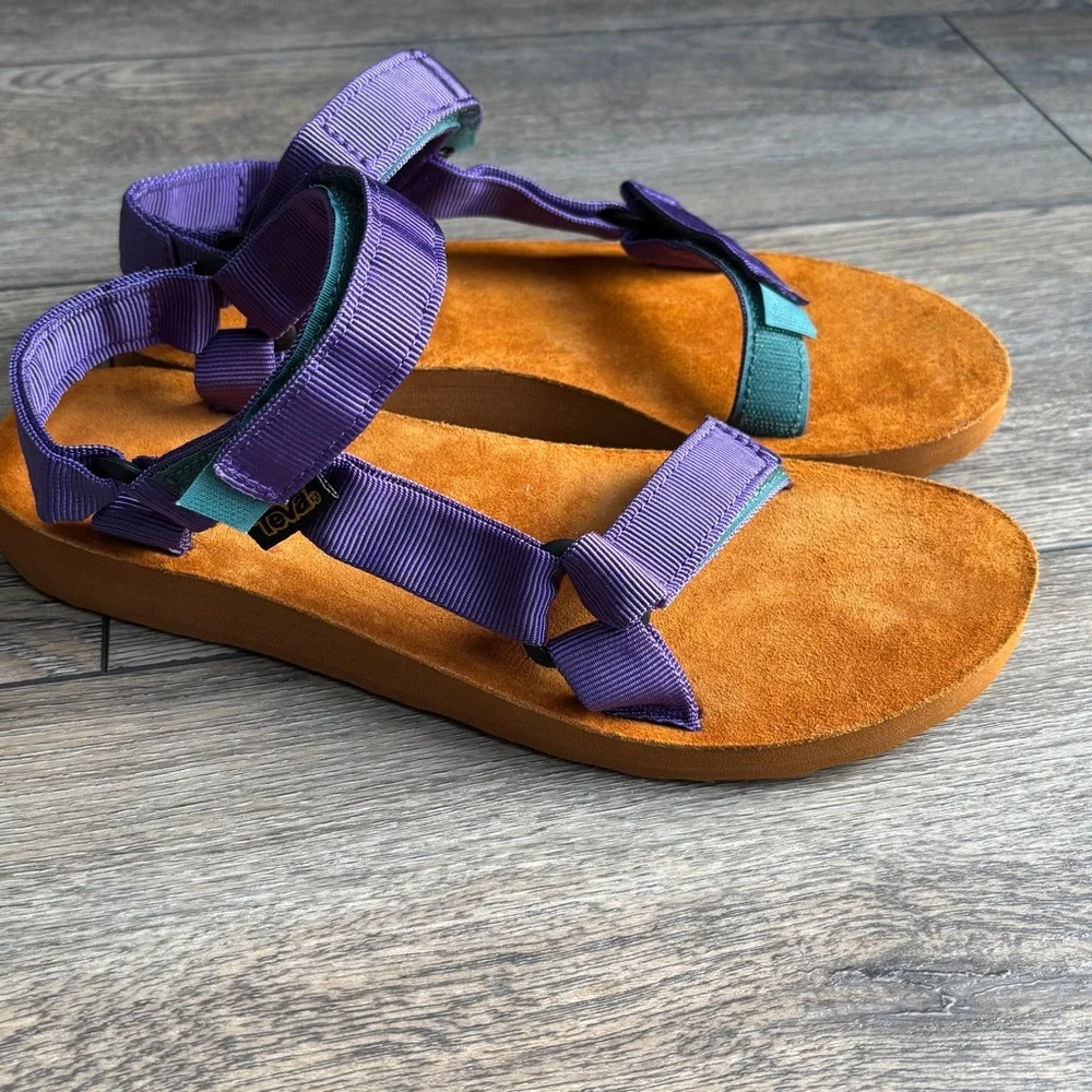 Teva Women’s Original Universal Backpack Sandals Adjustable Deep Purple Sz 9 - Picture 2 of 10